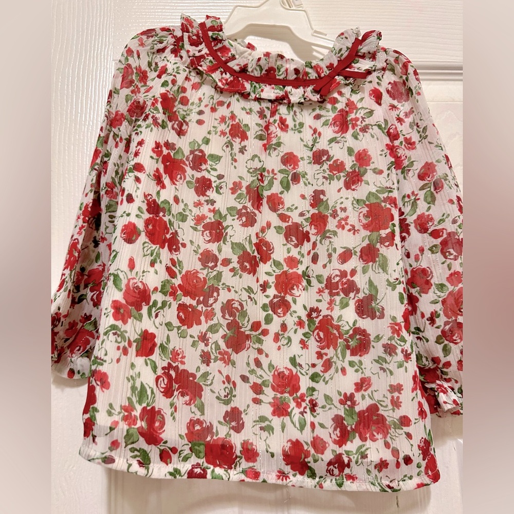 3/30$ Janie and Jack Long sleeve blouse